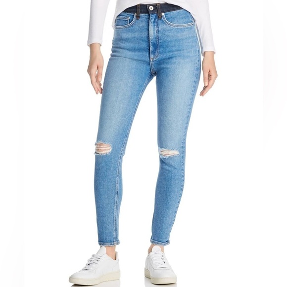 RAG & BONE Jane Super High-Rise Skinny Jeans in Dara Size 27 - Picture 1 of 14